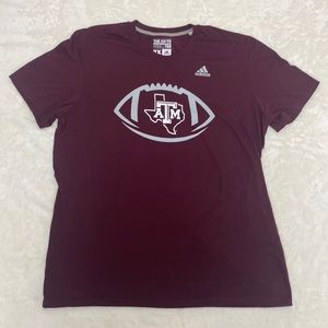 Texas A&M Adidas burgundy climalite teeshirt. Good condition, size XXL.